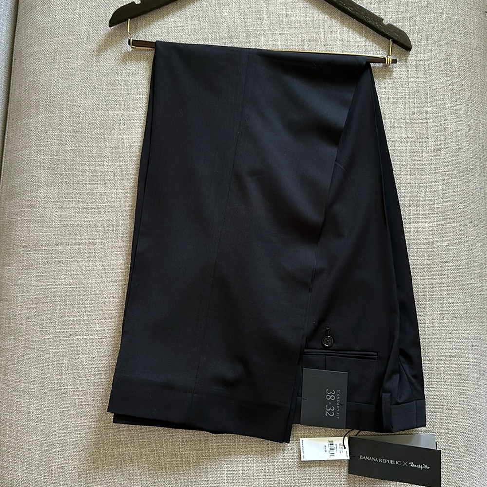 NWT Banana Republic x Marzotto — Black Dress Pants 38x32